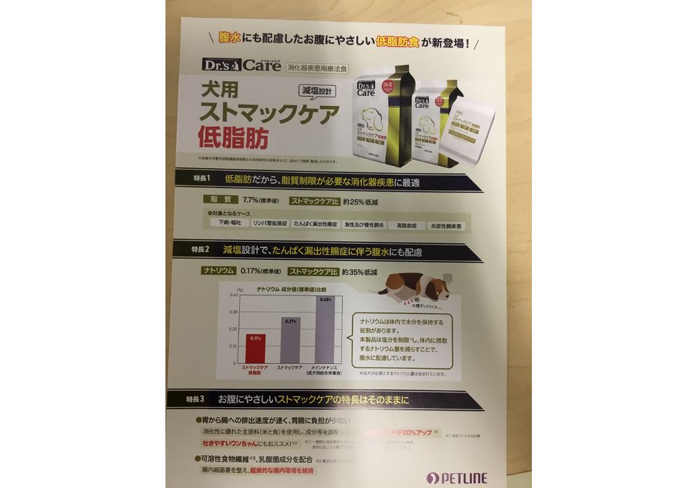 ストマックケア 低脂肪と マリリン/領下動物病院